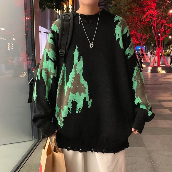 

men's sweaters men fashion autumn wool slim fit street wear mens clothes knitted sweater pullovers, White;black