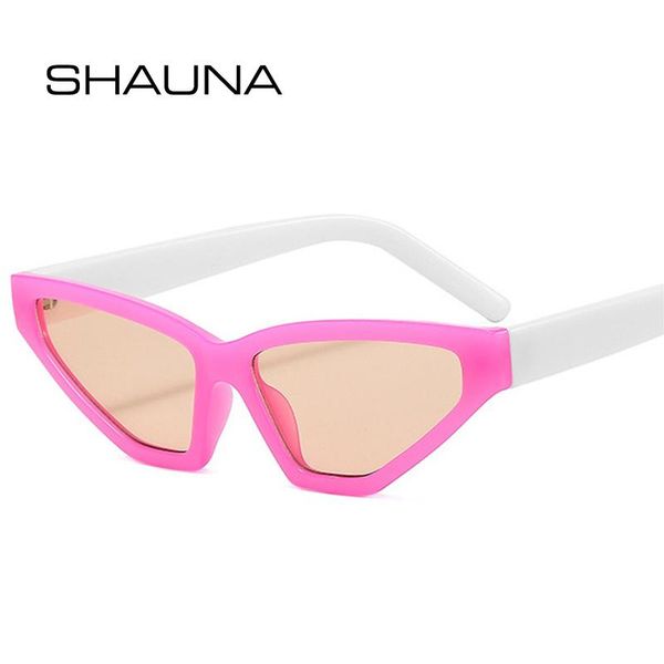 

sunglasses shauna retro cat eye colorful women fashion jelly color eyewear shades uv400 men trending green purple sun glasses, White;black
