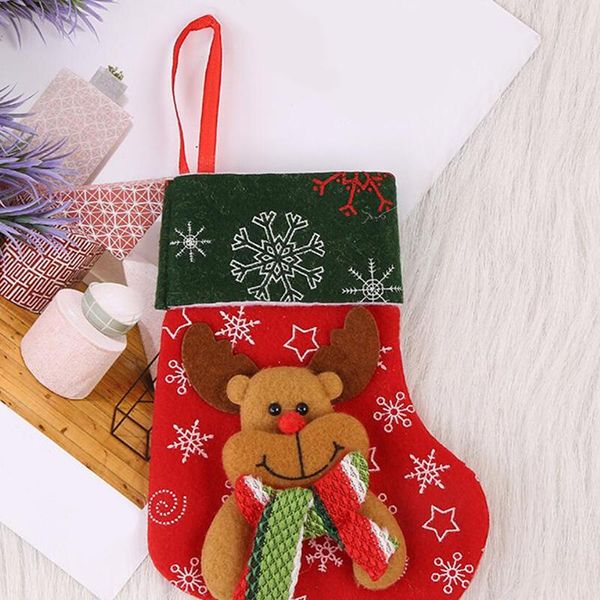 

christmas decorations year 2021 gifts bag stocking for home navidad socks xmas tree decoration natal decor