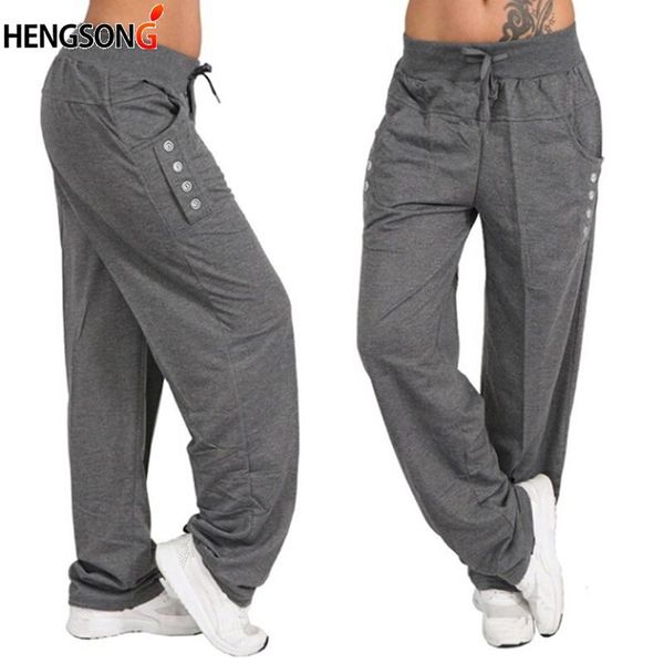 

mens fitness solid pocket pants brand hip hop harem joggers trousers sweatpants plus size women's & capris, Black;white