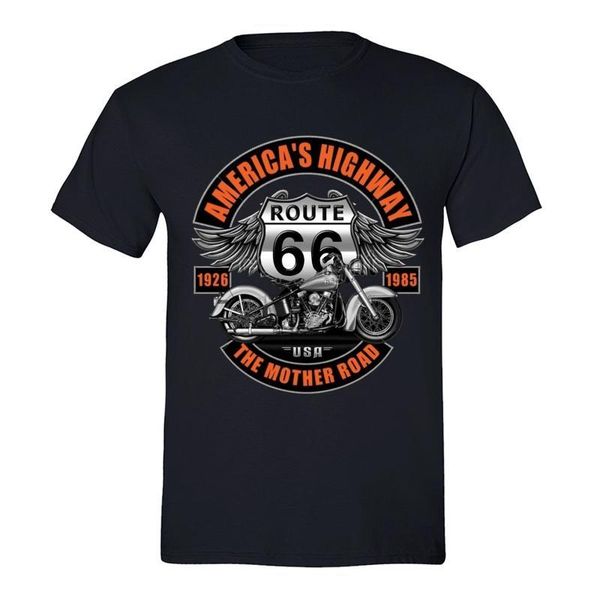

men's t-shirts highway route 66 t-shirt, White;black