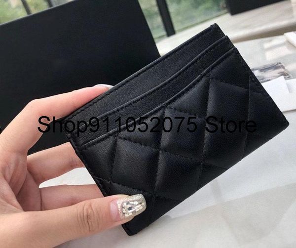 

card holders 2021 classic caviar leather high quality, Brown;gray
