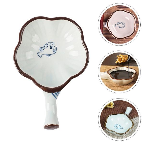 

dishes & plates 1pc ink dish ceramic multi-functional plate brush tray
