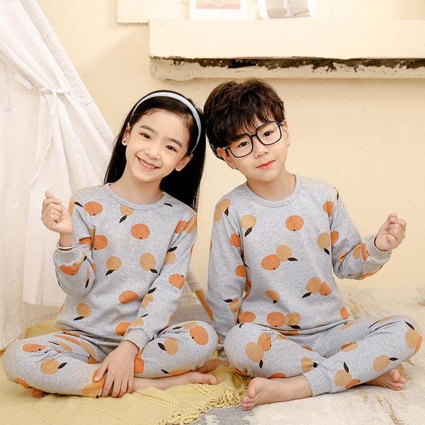

pajamas kids set baby boys nightwear pyjamas teenager girls sleepwear suit long sleeved cartoon clothes pants costume, Blue;red