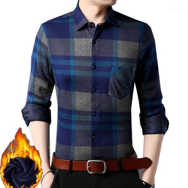 

men's sweaters 2021 flannel shirt winter christmas plaid warm long sleeve slim1, White;black