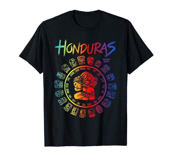 

honduras calendario maya t-shirt men's t-shirts, White;black