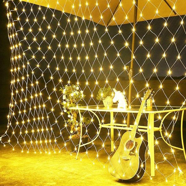 

strings navidad net led string lights christmas decoration light 8 modes 220v 1.5m festival year wedding party