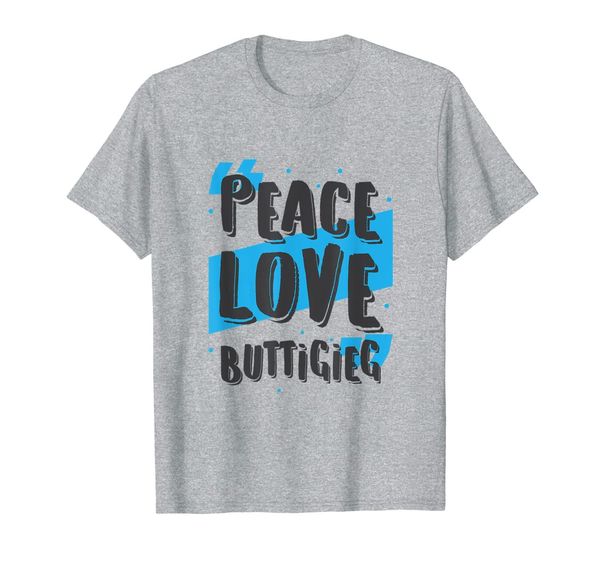 

buttigieg 2020 president election democrat party peace love t-shirt, White;black