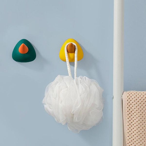 

cute fruit punch-small hook avocado seamless sticking wall hooks bedroom hanging coat rack for students girls & rails