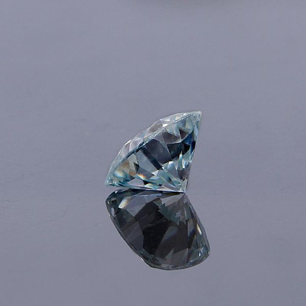 

loose gemstones transgems 1.1ct slight blue cushion cut moissanite stone 6mm equivalent diamond weight 1 carat for fine jewelry making, Black