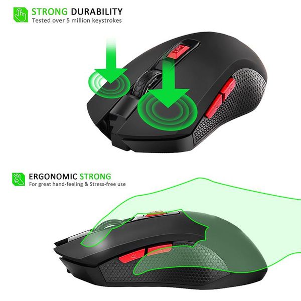 

wireless optical gaming mouse 2.4g mini ergonomic kqs8 mice