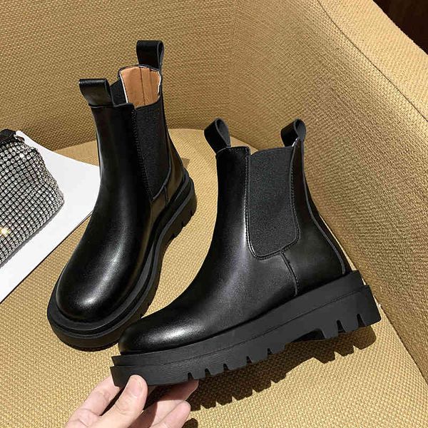 

boots women's boots autumn panel black gothic stretch white leather shoes punk chelsea mid-calf calf calf-square jump mujer zqrg