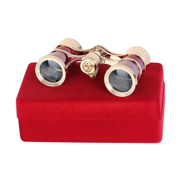 

binoculars for theater opera watching with gift box hd optical glass lens telescope retro design women girls telescopes