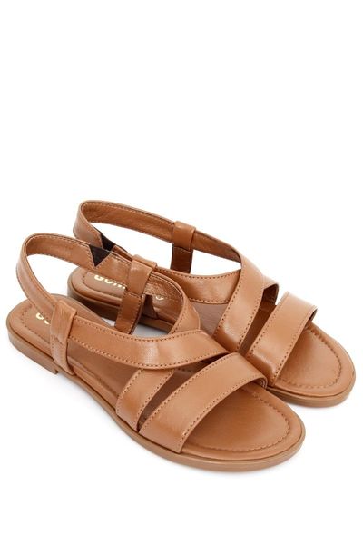 

sandals genuine leather tan antique women 's 64004, Black