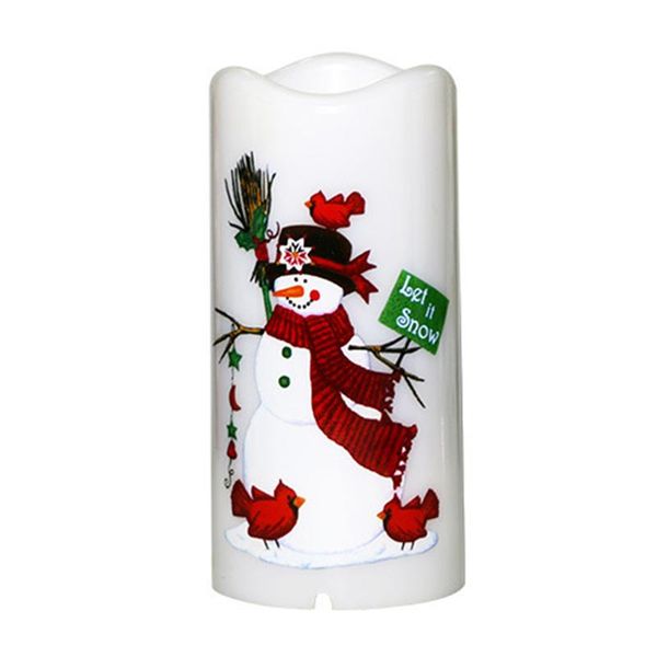 

strings home ornaments flood holiday christmas decoration led candle gift night lamp projection light snowman party prop festival