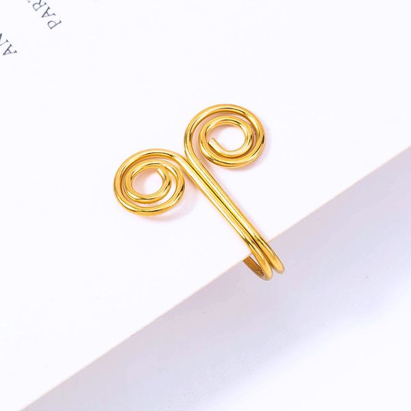 

personalized cool colorfast gold stainless steel nose ring non puncture u-shaped fake ring hand circled nose ornament, Silver