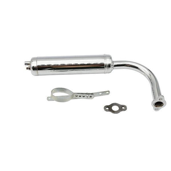 

motorcycle exhaust system mini bicycle accessories two-stroke engine for 49cc 60cc 80cc pipe muffler chimney iron row