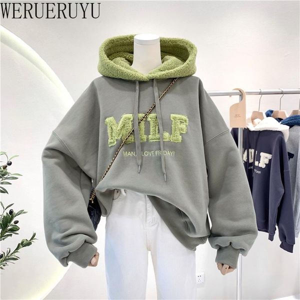 

women's hoodies & sweatshirts harajuku loose character pullovers long sleeve autumn winter aesthetic clothes women korean streetwear, Black