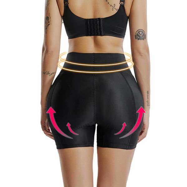 

women's shapers women seamless bulifter padded control panties enhancer underwear bulifting shapewear high waist body shaper briefs, Black;white