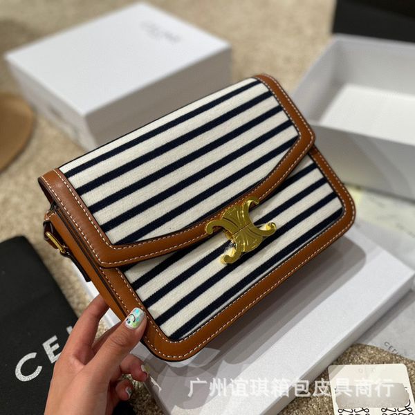 

outlet 2021 cl navy canvas stripe postman medium bag designers handbag yw