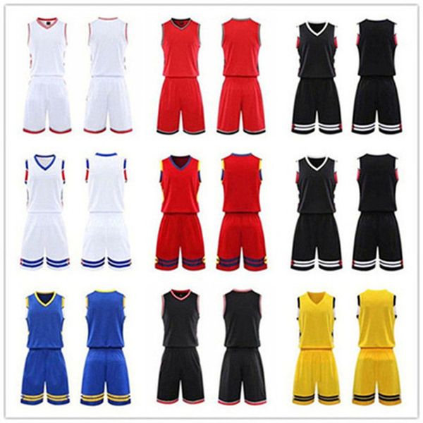 

2021 men team basketball jersey sets pantaloncini da basket sportswear running clothes white black red purple green 36 2201