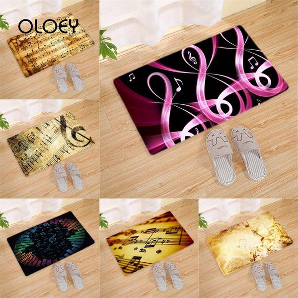

carpets * 60cm piano keyboard music pattern flannel mat bathroom non-slip carpet kitchen living room floor home decoration .