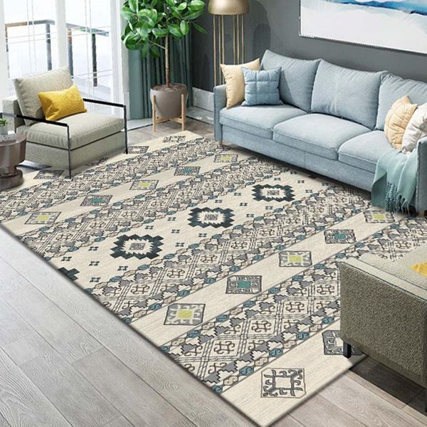

carpets morocco ethnic style 3d printing for living room bedroom area rugs nordic geometric antiskid floor mats home soft carpet