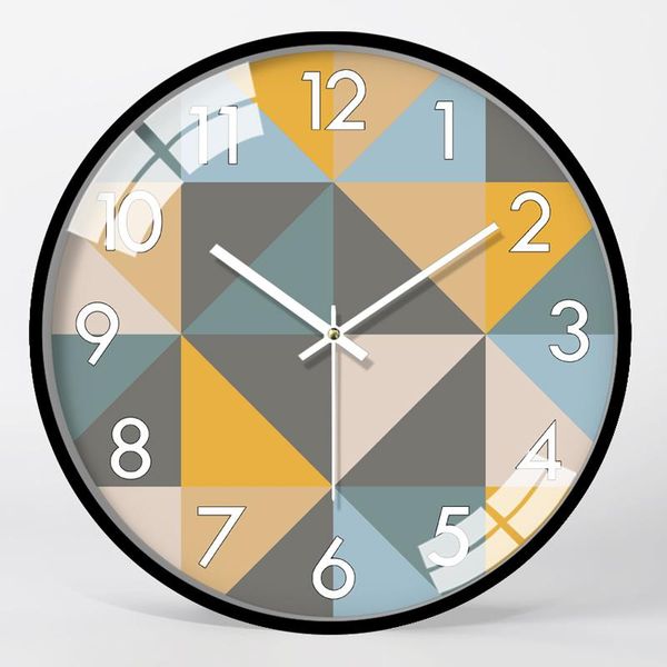 

wall clocks luxury clock metal kitchen living room large modern watch home decor duvar saati silent creative gift b50