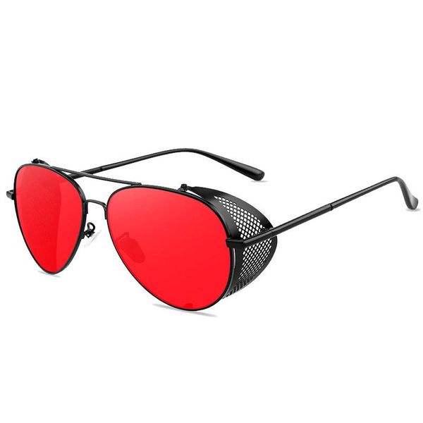 

sunglasses fashion steampunk brand design men women vintage metal steam punk sun glasses uv400 shades eyewear gafas de sol, White;black