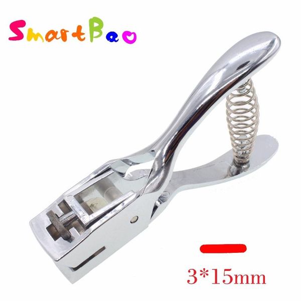 

binders 3mm*15mm oval hole punch on paper or pvc card manual phone protection film puncher