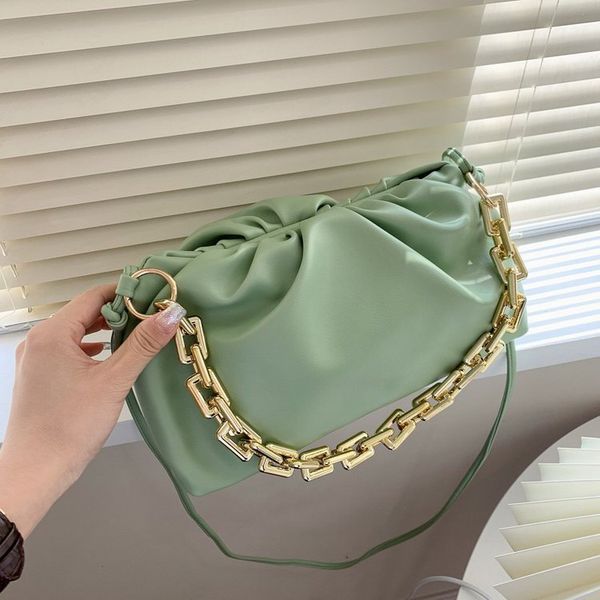 

design s summer new chain cloud women's korean messenger wrinkled shoulder bag