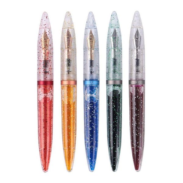 

0.38/0.5mm transparent fountain pen fine nib calligraphy business student school pens