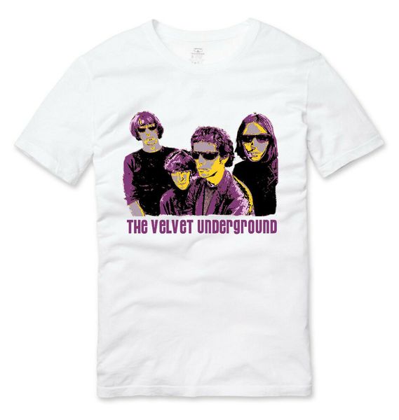 

the velvet underground retro style music t shirt white, White;black