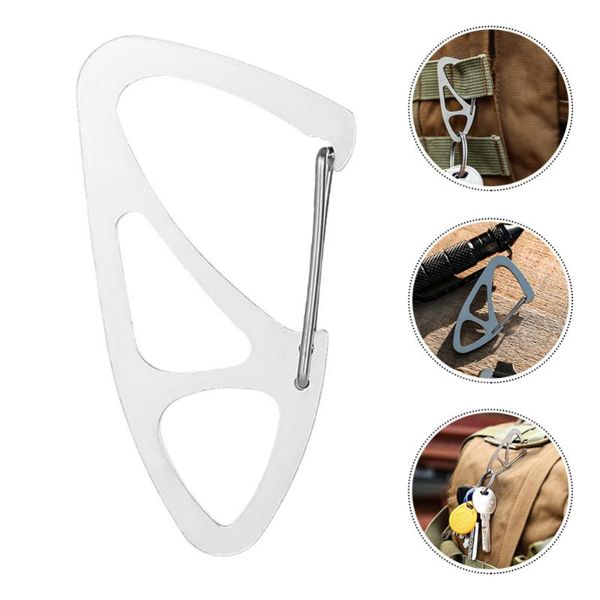 

cords, slings and webbing 6pcs camping hiking hook outdoor sports buckle keychain mountaineering buckles
