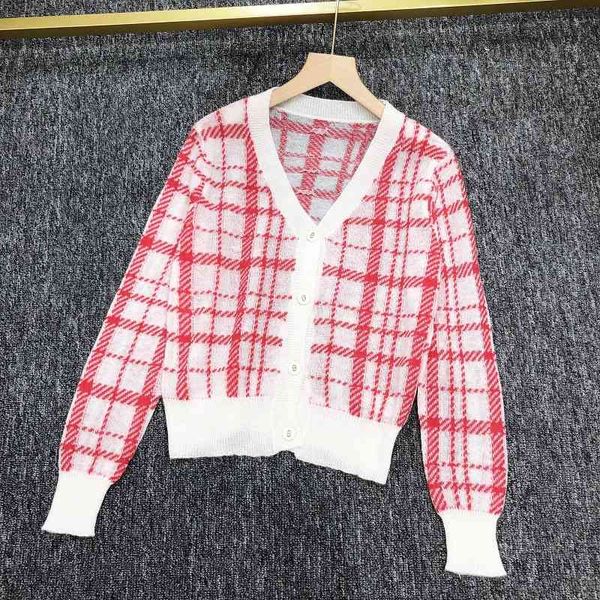

sweater knit 21 early autumn mahai cardigan long v-neck button plaid d home fashion wool women, White;black