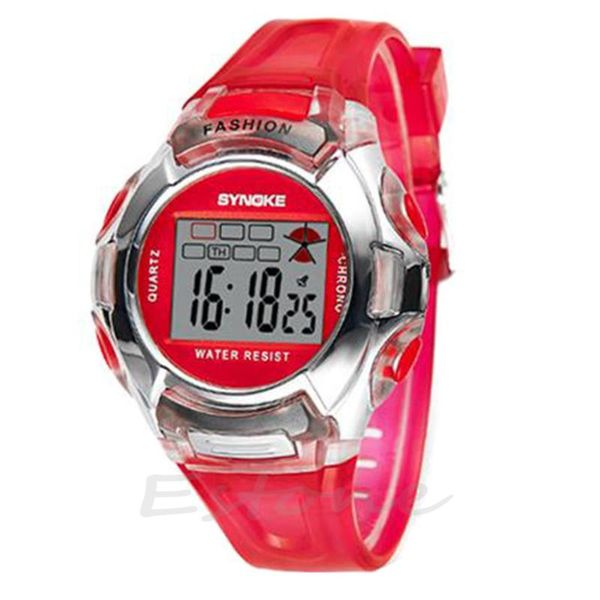 

wristwatches waterproof multifunction sport electronic digital wrist watch for child boy girl, Slivery;brown