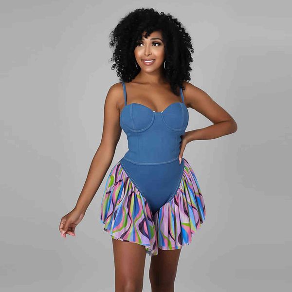 

arrival fashion design playsuits solid ruffles spaghetti strap summer bodycon rompers 211116, Black;white