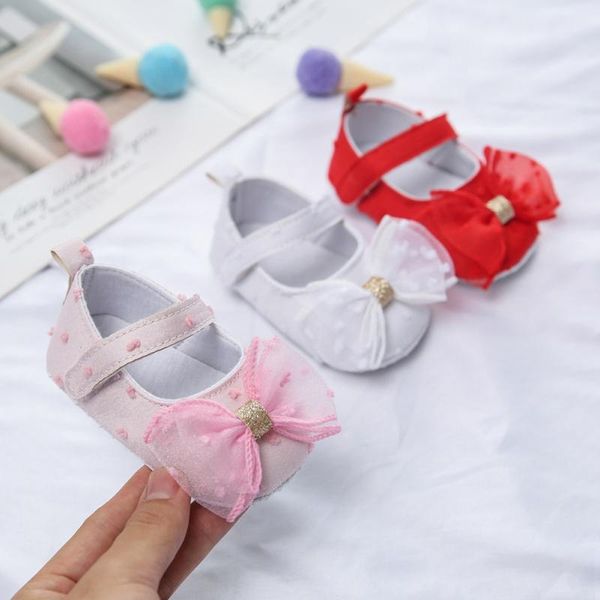 

first walkers born baby prewalker soft bottom anti-slip shoes footwear classic princess girl crib mary jane big flower candy colors