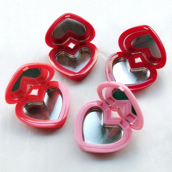 

storage bottles & jars 4pcs lovely empty heart shape refillable container case for beauty cosmetic lipstick lip eyeshadow blusher