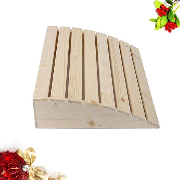 

wooden headrest pillow creative head support sauna supplies steam room accessories