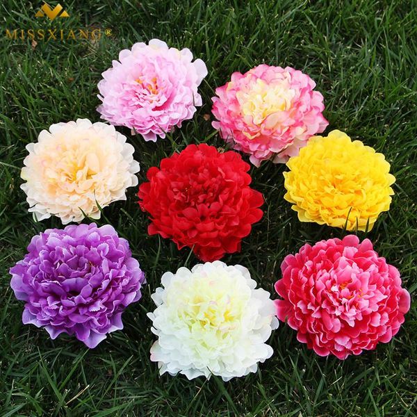 

decorative flowers & wreaths diy home decorations 18cm in diameter simulation large peony flower head wedding decoration placement wholesale