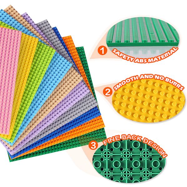 

DIY Building Blocks Base Plates Toys For Children Compatible With Kids Educational Toys Boys And Girls Bricks Accessories