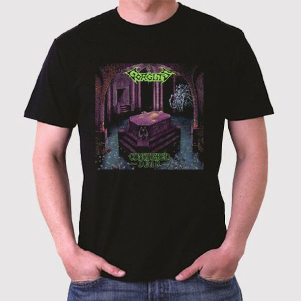 

Gorguts Considered Dead Men's Black T-Shirt Size S to 3XL, White;black