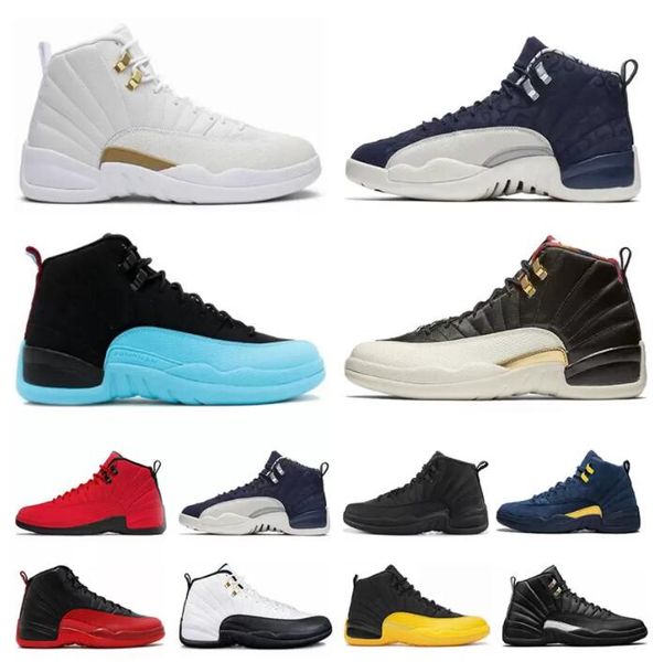 

Jumpman jorden 12 Mens 12s High Basketball Shoes Twist Utility Grind Indigo Flu Game Dark Concord OVO White Reverse Taxi Fiba Gamma Blue Cny