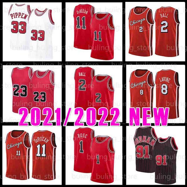 

lonzo 2 ball bull basketball jersey zach 8 lavine demar 11 derozan derrick 1 rose dennis 91 rodman 23 scottie 33 pippen michael chicagos ale, Black;red