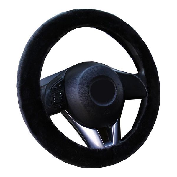 

steering wheel covers 2 colors car cover wrap plush for 36cm 38cm 40cm 42 cm 45cm 47cm 50cm 14.17"-19.69 " trunk lorry bus auto st