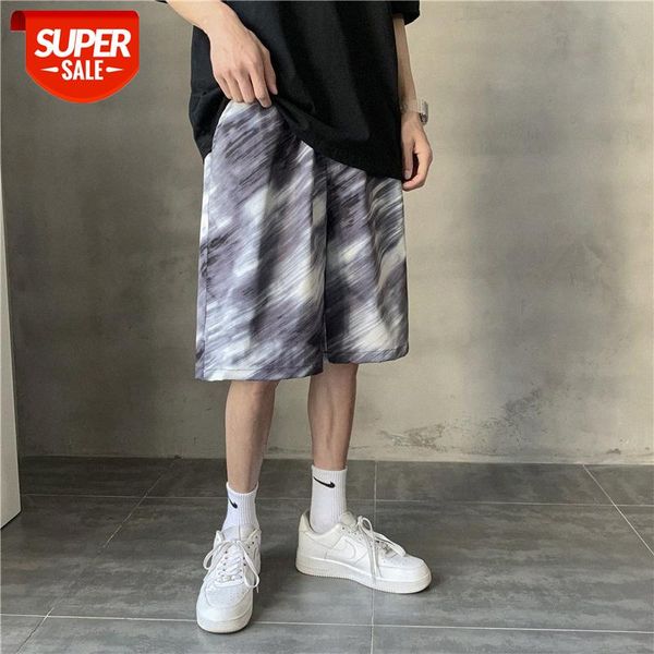 

green vitality harajuku style casual shorts male korean straight loose sports pants beach five-point tide #g55u, Black