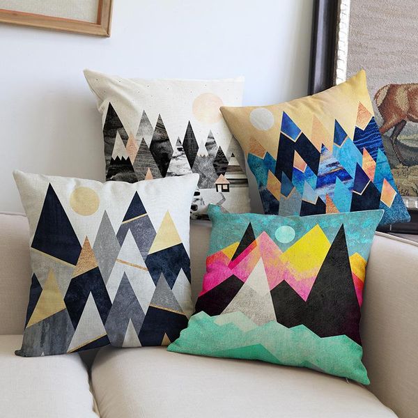 

decorative cushion throw pillow case cover square geometric for sofa car seat 45x45cm home decor cushion/decorative