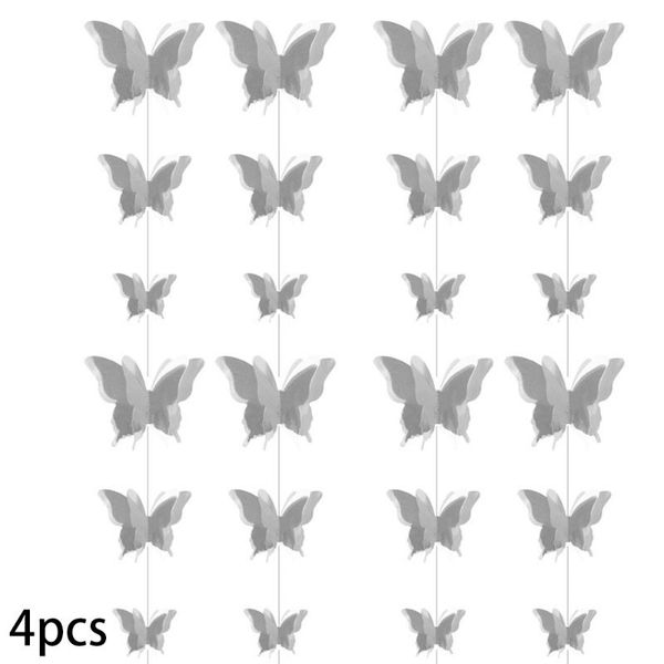 

party decoration paper garland wedding butterfly hanging banner 3d decor hollow decals decorative sticker home