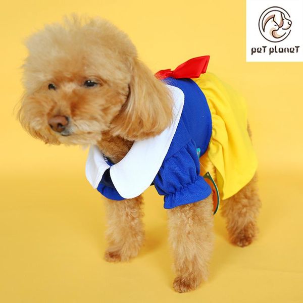 

pet dog clothes summer doll collar red yellow blue princess skirt thin section comfortable costume apparel